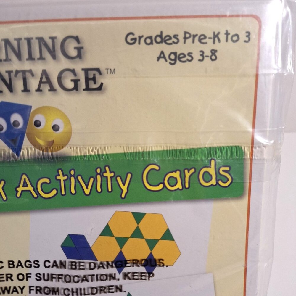 Pattern Block Activity Cards Tangrams Pre K Grade 3 Shapes Learning Advantage - Picture 5 of 7